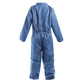 Wholesale Dark Blue Disposable Protective Suit Liquid Resistant For Dust Free Workshop from china suppliers