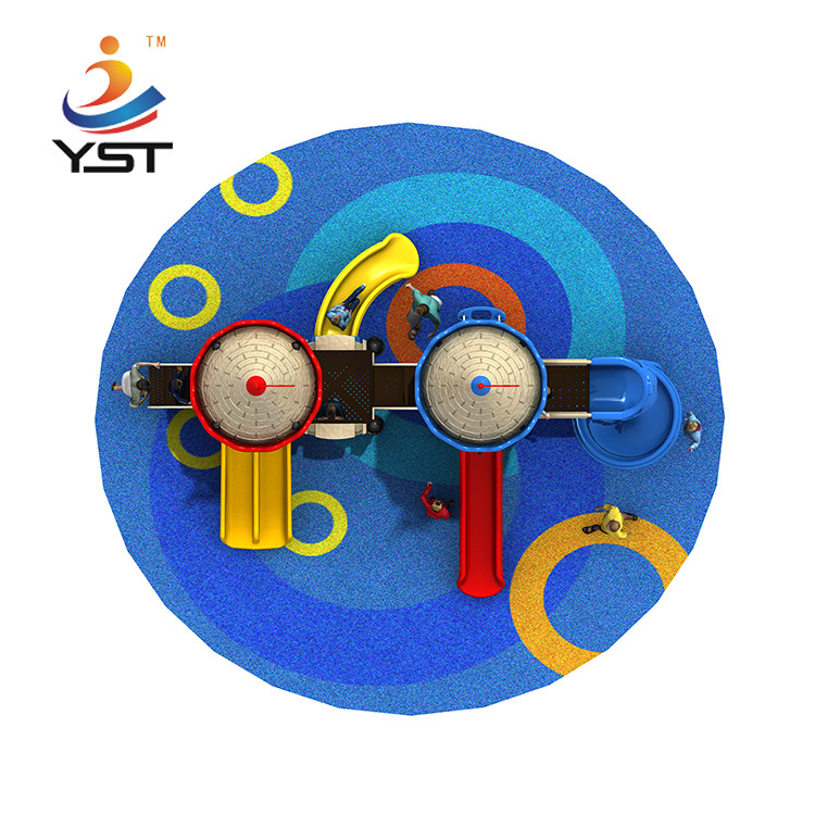 OEM Castle Curved Kids Playground Slide Anti Crack Customized Color