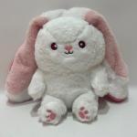 35CM 14" Pink& White Easter Plush Toy Bunny Rabbit Stuffed Animal in Strawberry