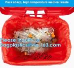 Polypropylene Biohazard Disposal Bags, Warning Label, Sterilization Printed,