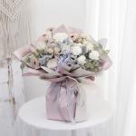 Customized Double Color Florist Wrapping Paper 60 Micron Waterproof Bouquet