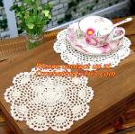 Crochet Tablecloth Colorful flower Placement, Doilies Cup Mat Pad, Crochet