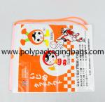 Cartoon 0.06mm PE Drawstring Shoulder Bag For Outing