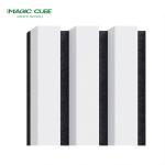 2400*600*21 mm White Slat Wooden Acoustic Panel for Interior Wall Veneer