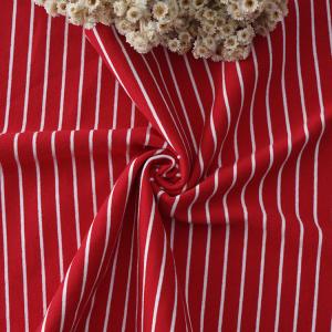 Wholesale Pure Cotton Striped Knit Fabric , Combing Color Striped Fabric For Jersey from china suppliers