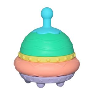China Customizable Children'S Educational Toy Hamburger Silicone Stacking Toy on sale