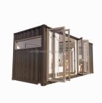 Large Glass Folding Door and Aluminum Alloy Windows in 20 Foot Prefabricated