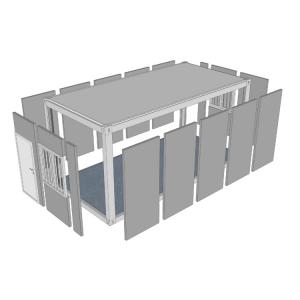 China Flat Pack Temporary Site Office Container Portable Modular Homes Prefabricated on sale