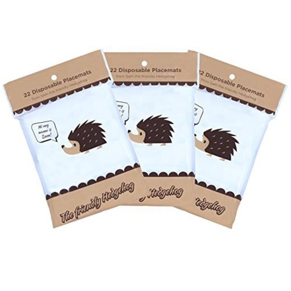 Eco-friendly Educational Plastic Disposable Placemats Adhesive Non Slip Placemat