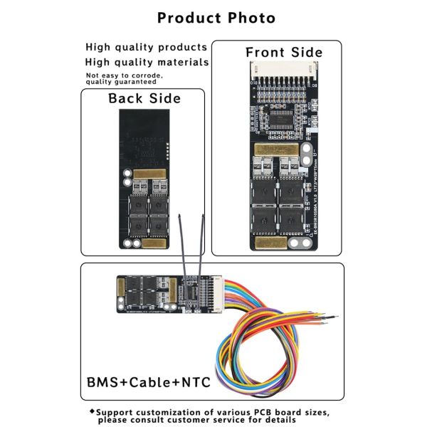 Enerkey Bms 4s 80a Standard LTO BMS 3S 5S 6S 7S 8S 24V Lifepo4 BMS 9S 10S 36V Li-ion BMS for Electronic Vehicles