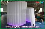 Party Photo Booth 210D Oxford Fabric Inflatable White Spiral Wall For Photo