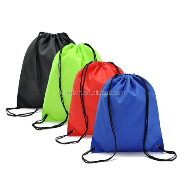 Colorful 210D waterproof polyester drawstring bag Mini Drawstring bunch Bag folding pouch pocket for Gift