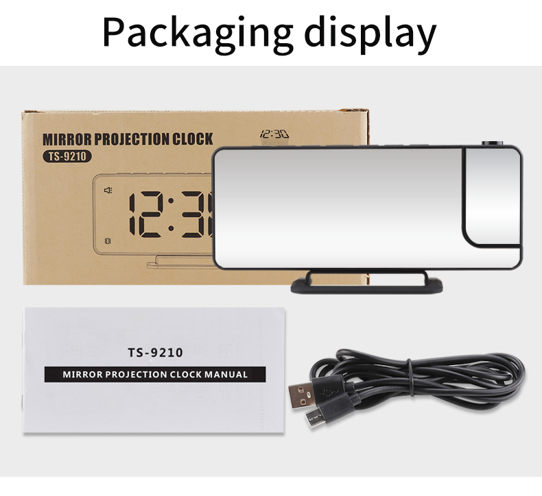 Smart LED Laser Ceiling Room Thermometer Digital Projection Alarm With Radio And Weather Station