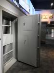 Single Leaf Width 1000mm Depth 300mm Steel Vault Door For Bank