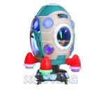US PLUG Indoor Coin Operated Kiddie Ride MP5 Rocket Swing Car Game Machine for