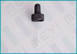 Monprene Bulb Dropper For Glass Dropper Bottles , Black Essential Oil Dropper