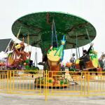 Theme Park Flying Chair Ride With Dinosaur Cockpit Long Working Life