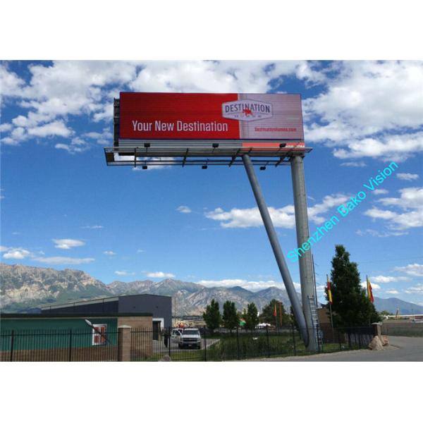 Outdoor Fixed Install Large Advertising LED Display Billboard In Highway Road