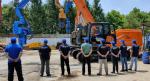 Watercourse Vibro Excavator Cement Sheet Pile Driver
