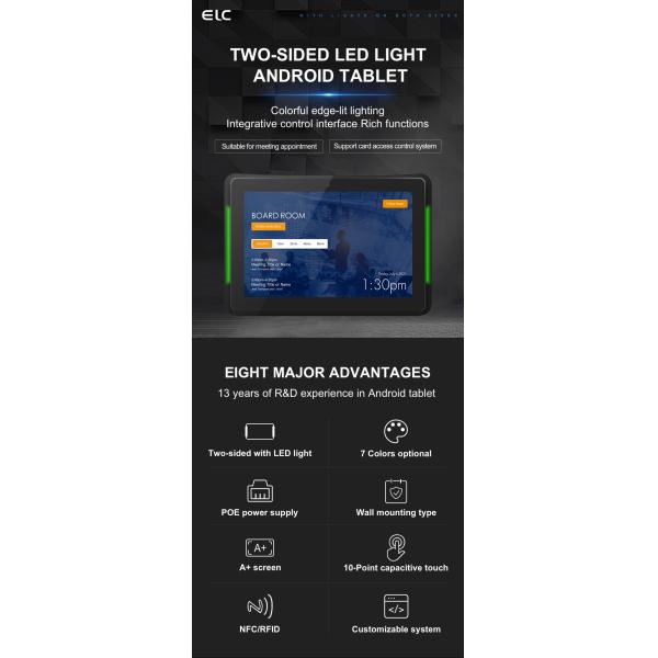 10.1 Inch POE Android Meeting Room Tablet RK3288 2GB RAM