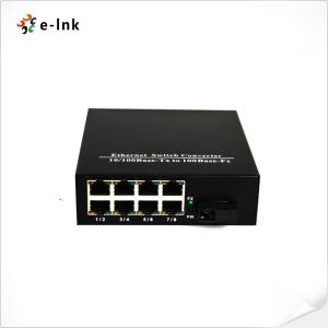 China SC Fiber Port Fast Ethernet Switch , Fiber Optic Network Switch 8 Ports 10/100M on sale