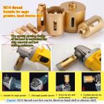 M14 Vacuum Brazed 35mm Diamond Core Drill Bits Set For Porcelain