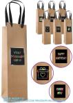 Wine Gift Bags - Wine Gift Bag With Scratch Paper Panel For Personalized