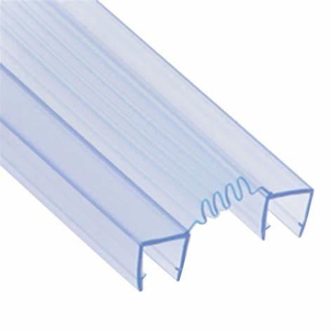 Black PVC Custom Shower Door Bottom Sealing Strip for Bathroom Glass Door
