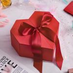 Handmade heart shaped box luxury gift Box Wedding Packaging Box With Ribbon