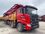 Structure Cylinder Type Red Concrete Boom Pump Truck Mounted Pump 63m 2021 Year