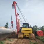 Belt Move 22000 KG Weight Pipe Laying Machine For Heavy Duty Construction