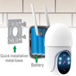 Outdoor Solar Power Waterproof Smart Camera Two Way Voice Intercom PIR Motion