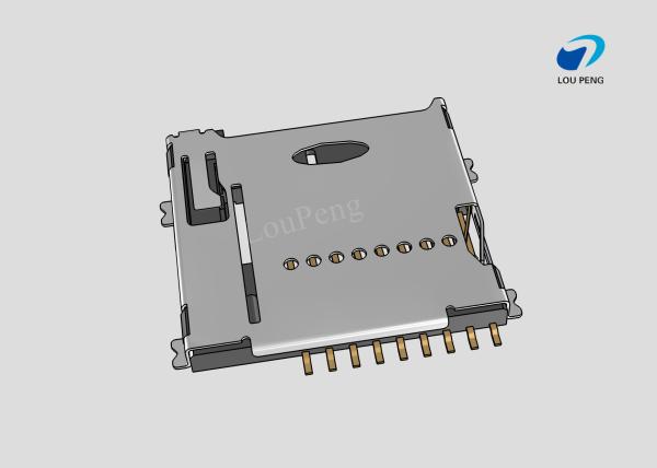 Micro SD Card Connectors, Secure Digital Compatible Card, 9 Position, Surface