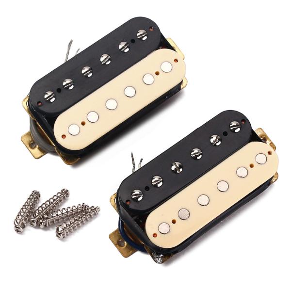 Double Coil Pickups Zebra Humbucker Pickup Vintage Magnet LP Guitars Black Cream
