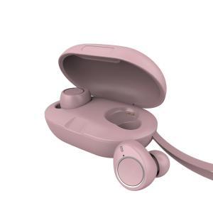 Wholesale Active Noise Cancellation Mini Pink Bluetooth TWS Earphone 43mAh from china suppliers