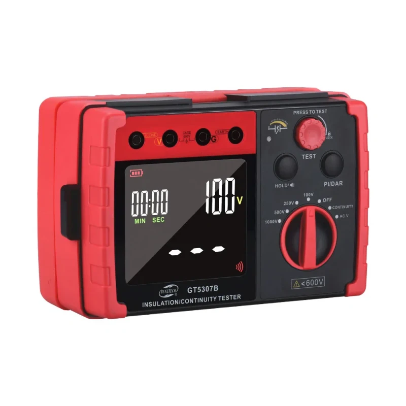 GT5307B Digital Megger Insulation Resistance Tester 10M Internal Resistance Measurement