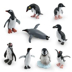 Wholesale 9 PCS Miniature Penguin Figurines For Imaginative Play , Non Toxic Toy Penguin Figures from china suppliers