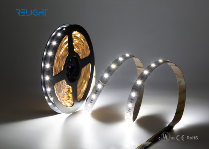 DC12 24V IP67 RGBW SMD5050 4.8W/M Flexible Led Strip