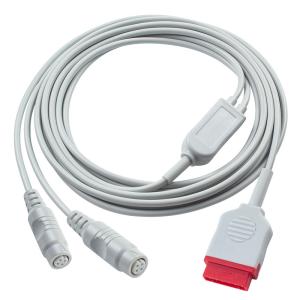 Wholesale 3.5M GE IBP Adapter Cable to Double P-hilips Connector for Medical Diagnosis Equipment from china suppliers