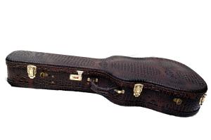 Wholesale Lockable Real Leather Electric Guitar Hard Case GCC-845 With Velvet Lining from china suppliers