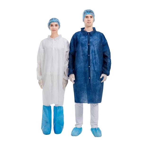 Hygienic Standard Disposable Lab Coats Nonwoven for Hospital