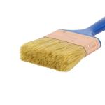 Blue Handle Plastic Handle Paint Brushes With Coffee Color Hair Material