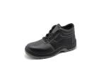 Men / Women Industrial Construction Safety Shoes Cow Steel Toe By Split Leather