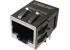 Wholesale HFJ11-CMC1ERL , RJ45 Single Port Tab-Down Common Mode Choke Jack from china suppliers