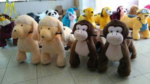 Wholesale Hansel shopping mall electric walking large plush ride on animal toys from china suppliers