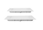 12 Watt Led Slim Panel Light Aluminum White Housing Ce 960lm For Supermarket