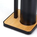 21*18*67cm Multifunctional Matt White Toilet Roll Holder Stand And Bamboo Toilet