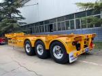 CIMC High Tensile Steel 70Tons Loading Capacity 20 or 40inch Skeleton Semi