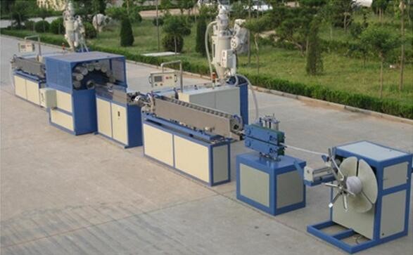 PVC Fiber Reinforcing Soft Pipe Making Machine Double Screw Extruder
