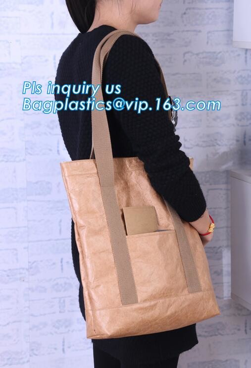 promotional tyvek reusable shopping bag recyclable black durable travel tote bag,breathable dopont Tyvek paper shopping